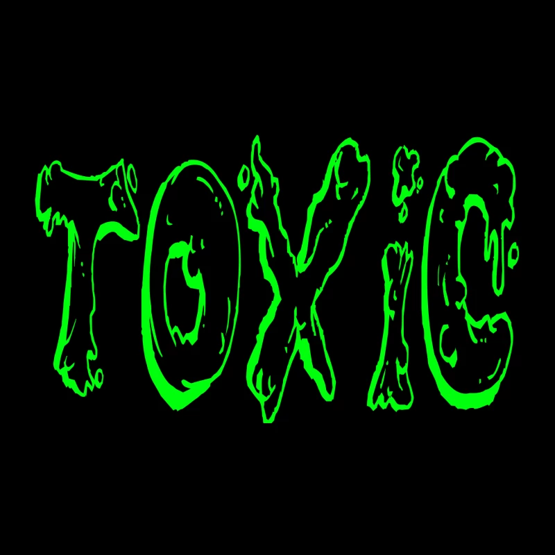 Glowing Toxic Text Design Travel Mug