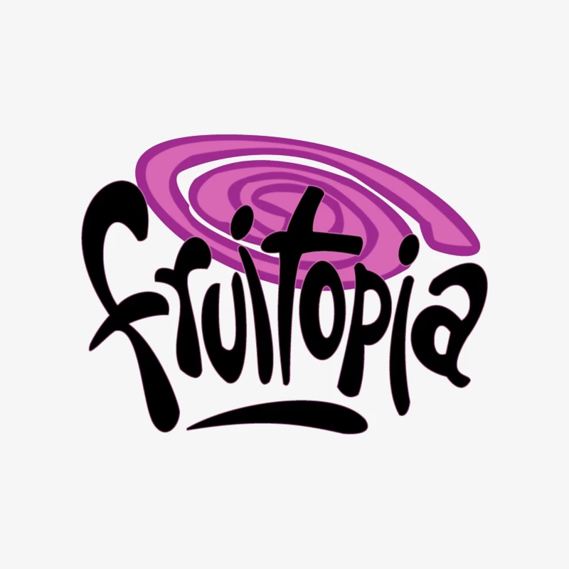 Fruitopia Vintage Beverage Brand Logo with Purple Swirl Design Male Pullover Sweatshirt