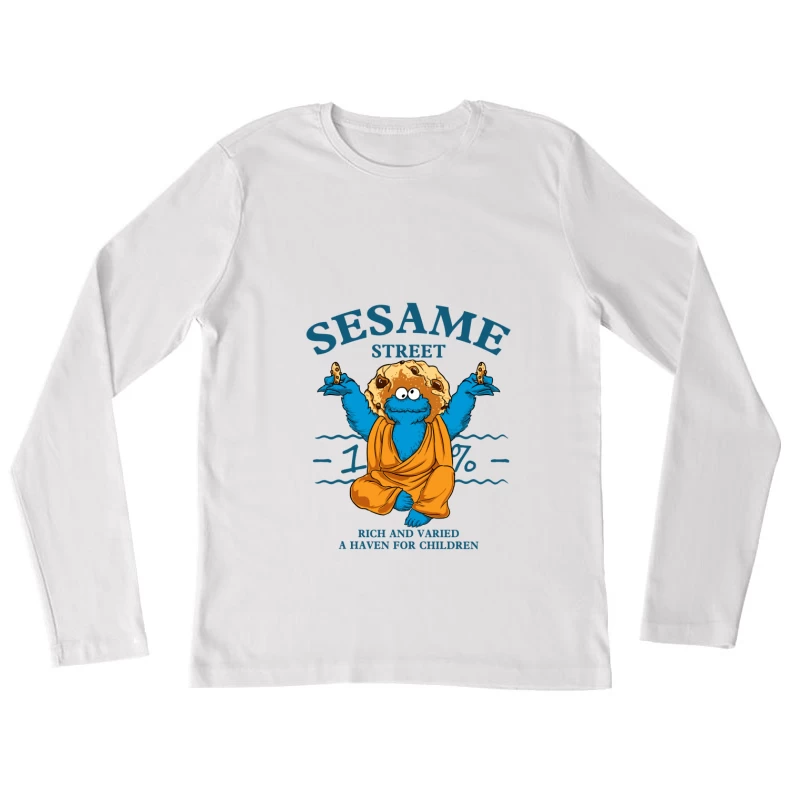 Buddha Keksmonster Omen Damen Langarm T-Shirt