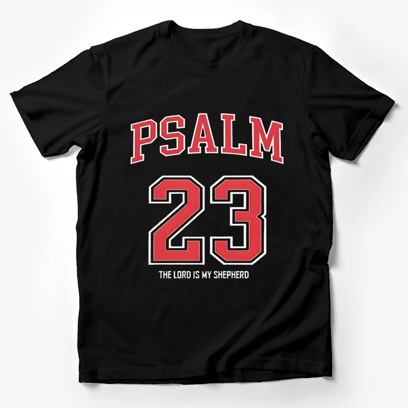 Psalm 23 Design mit Bibelzitat Herren T-Shirt