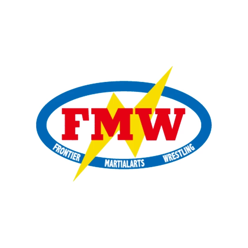 FMW Wrestling and Martial Arts Logo with Lightning Bolt Tapestry