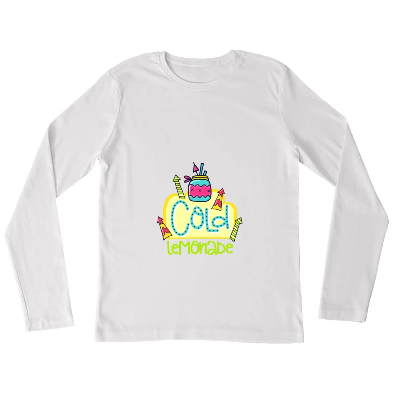 Design coloré de limonade fraîche Femme Manches Longues T-Shirt