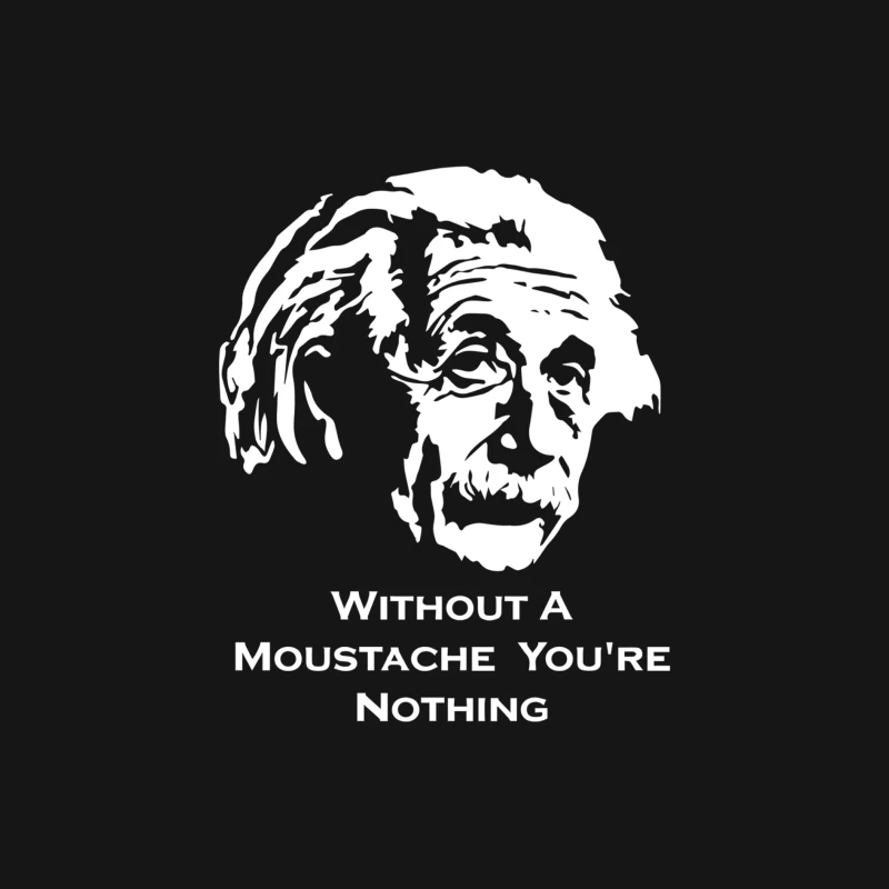 Without A Moustache Einstein Proud Hirsute Mustachioed Grooming Female Long Sleeve T-Shirt