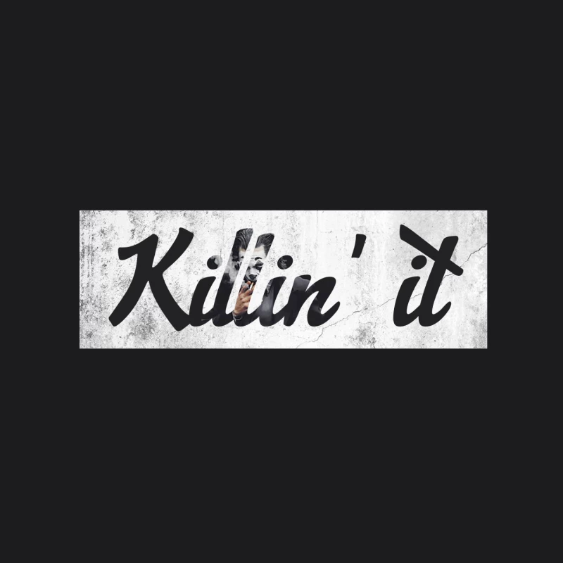 Urban Graffiti Art with Motivational Typography Mouse Pad