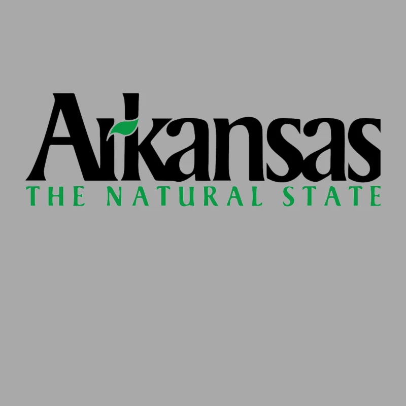 Arkansas Natural State Official Tourism Logo Design Female Pullover Hoodie