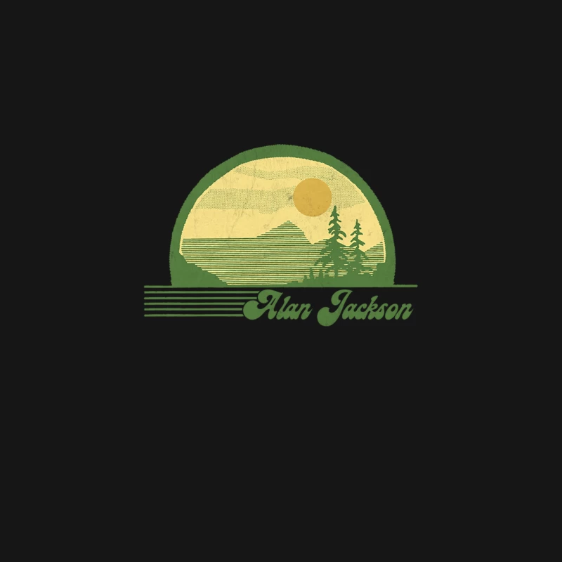 Alan Jackson  Retro Style Country Fan Design Desk Mat