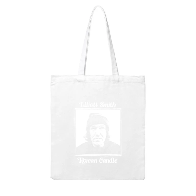 Elliott Smith Roman Candle   Retro Styled Fan Art Design Cotton Tote Bag