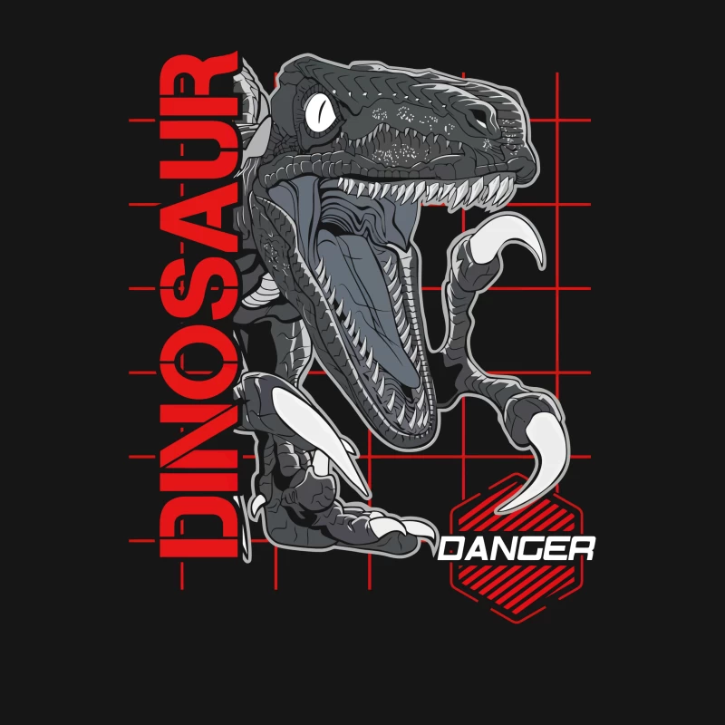 Prehistoric Predator – Velociraptor in Action Male T-Shirt