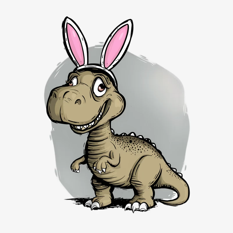 Dino avec oreilles de lapin Homme Sweat-shirt à enfiler