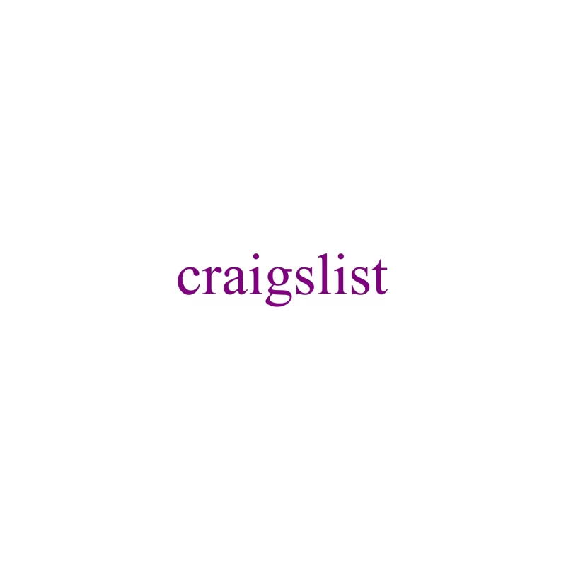 Craigslist Purple Logo Design iPhone Case