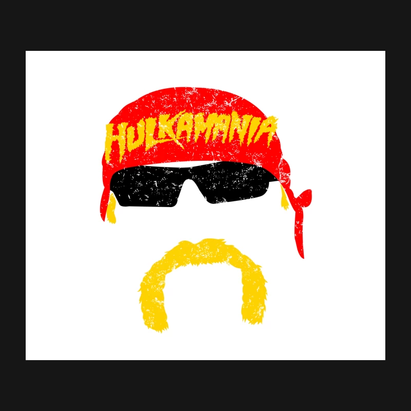 Iconic Hulkamania Wrestling Nostalgia from 1980s Pop Culture Mouse Pad