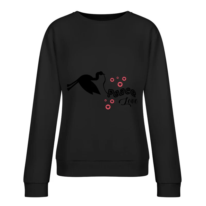 Chiens mignons entourés de cœurs Femme Sweat-shirt à enfiler