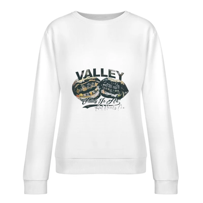Design Artistique de Vallée Femme Sweat-shirt à enfiler