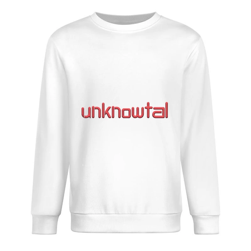 Roten Text im 3D-Stil Herren Pullover Sweatshirt