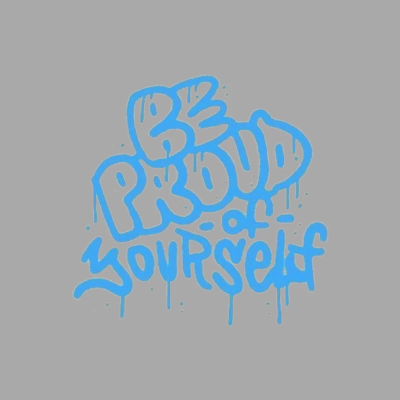 Graffiti Art - Be Proud of Yourself Male Pullover Hoodie