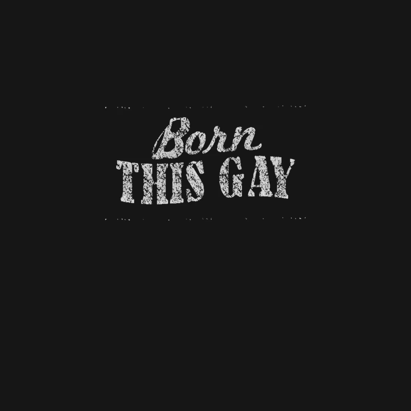 BORN THIS GAY - Gay Pride Typography Design Desk Mat