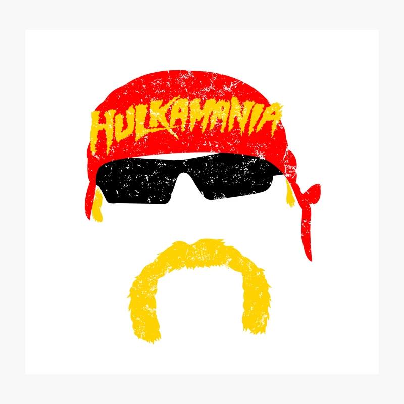 Iconic Hulkamania Wrestling Nostalgia from 1980s Pop Culture Throw Pillow