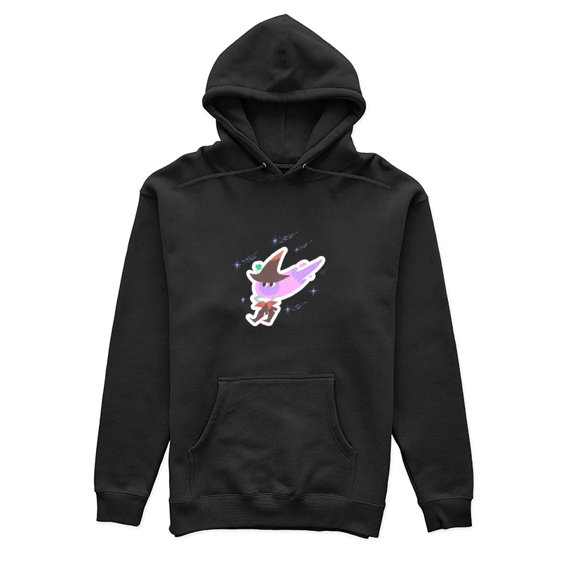 Niedlicher Zauberer mit lila Schweif Damen Pullover Hoodie