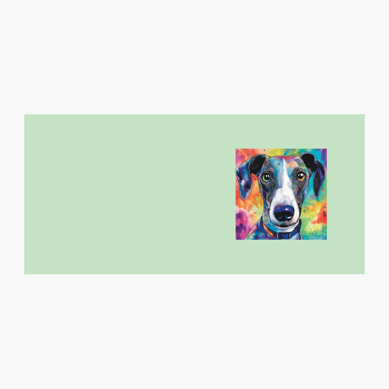 Vibrant Pop Art Portrait of a Colorful Greyhound Coffee Mug
