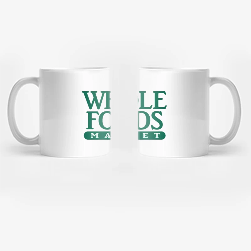 Whole Foods Market Green Corporate Logo Coffee Mug