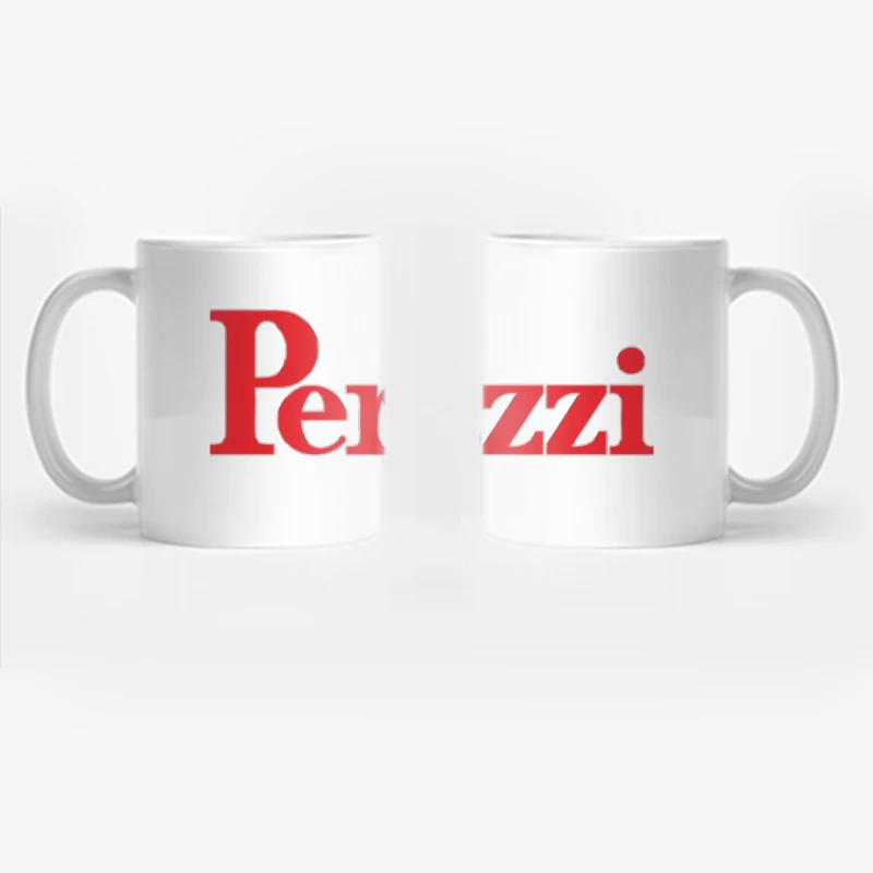 Perazzi Red Logo Typography Coffee Mug