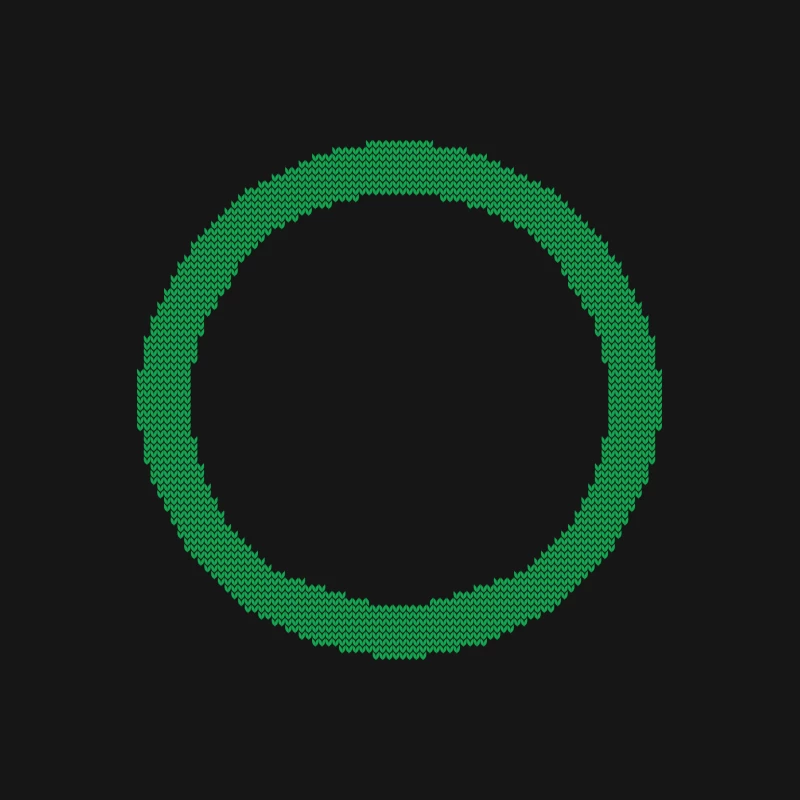 Cercle vert pixelisé Femme T-Shirt