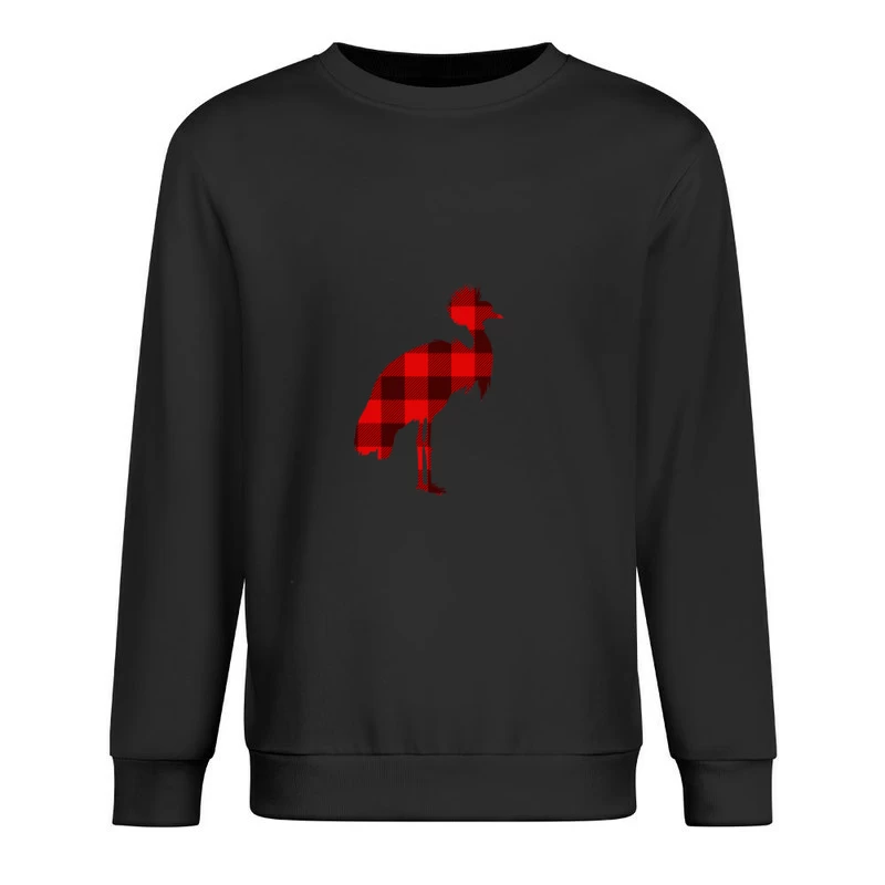 Silhouette d'oiseau à carreaux Homme Sweat-shirt à enfiler