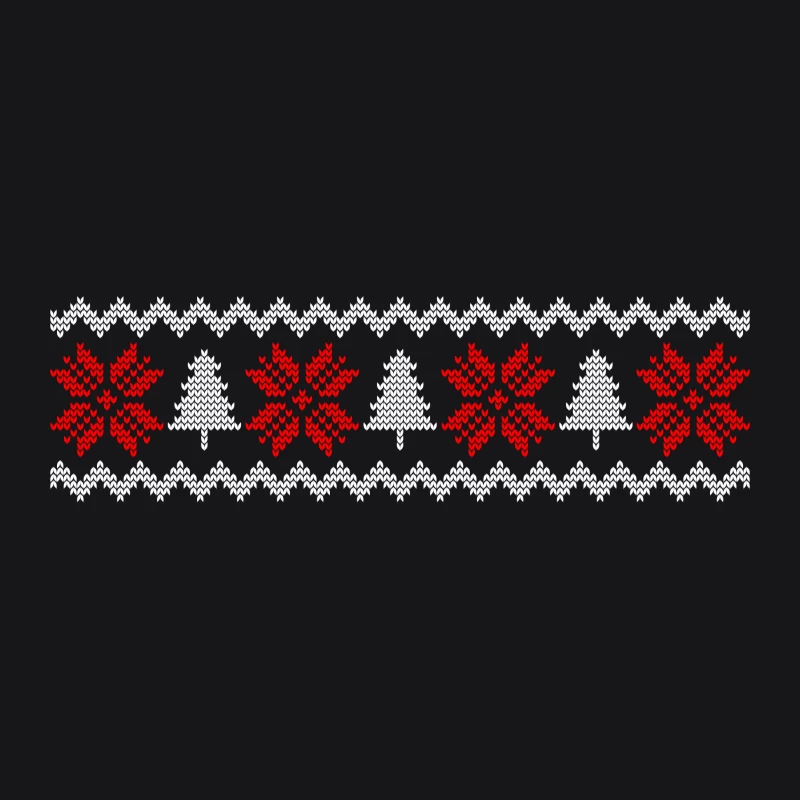 Motif de Noël avec flocons et sapins Femme Sweat à capuche
