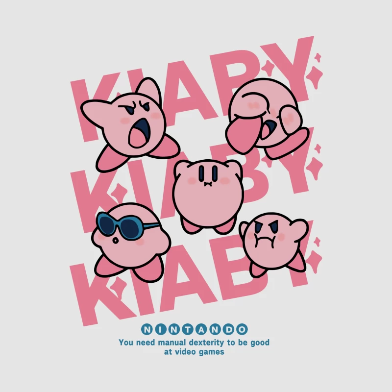 Verschiedene Kirby-Ausdrücke Design Herren Pullover Hoodie