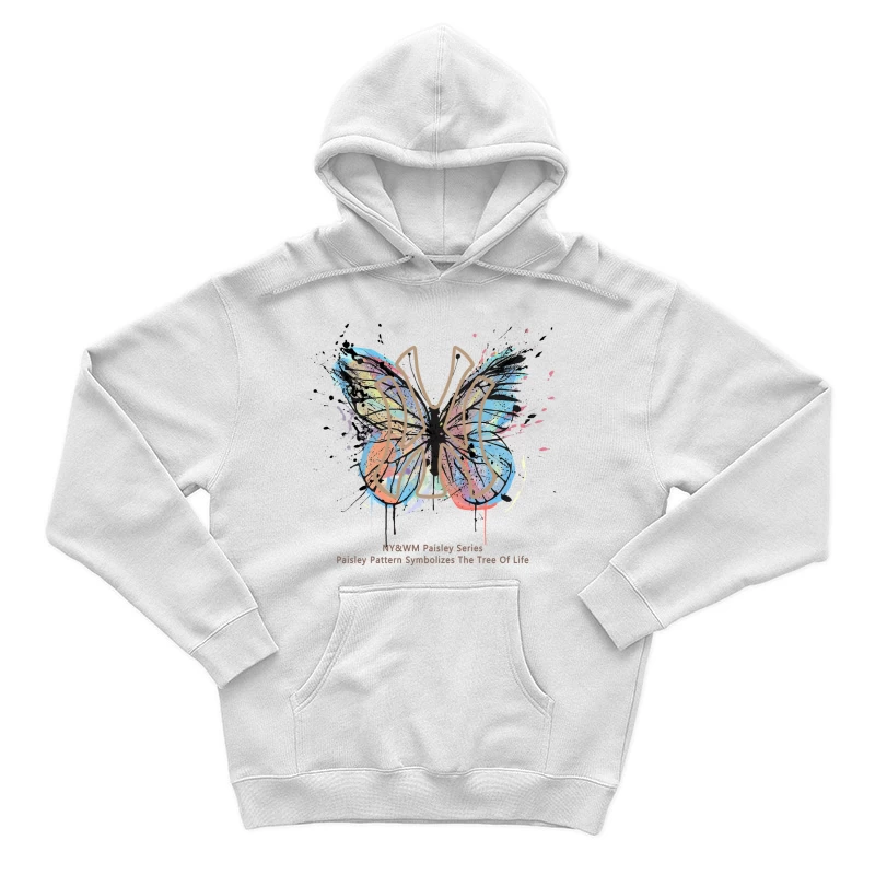 Schmetterling mit Paisley-Muster - Baum des Lebens Herren Pullover Hoodie