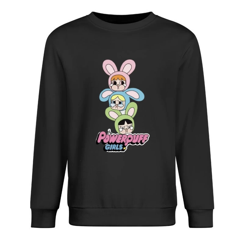Weinende Powerpuff Girls Osterhasen Herren Pullover Sweatshirt