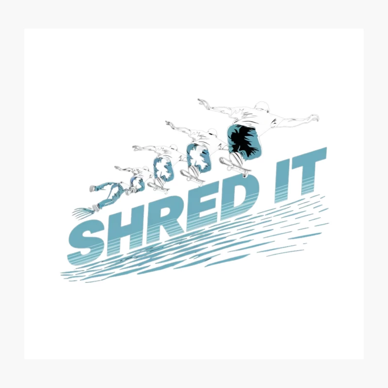 Dynamic Snowboarding Action Sports Typography Design Throw Pillow