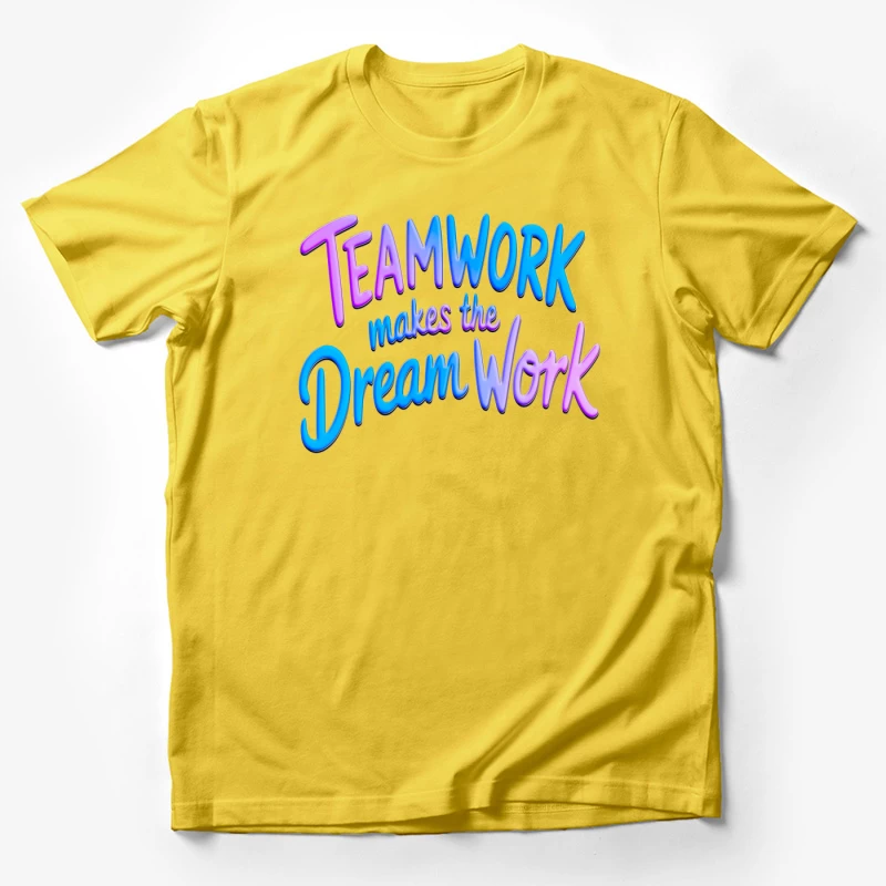 Inspirational Teamwork Male T-Shirt