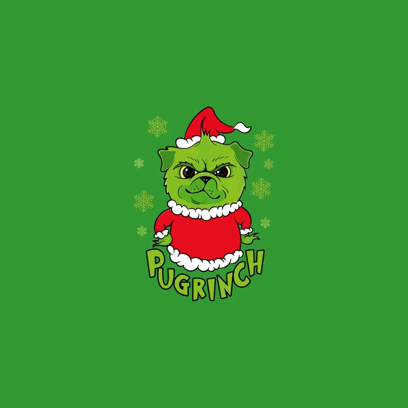 Pugrinch: Grumpy Holiday Cheer Desk Mat