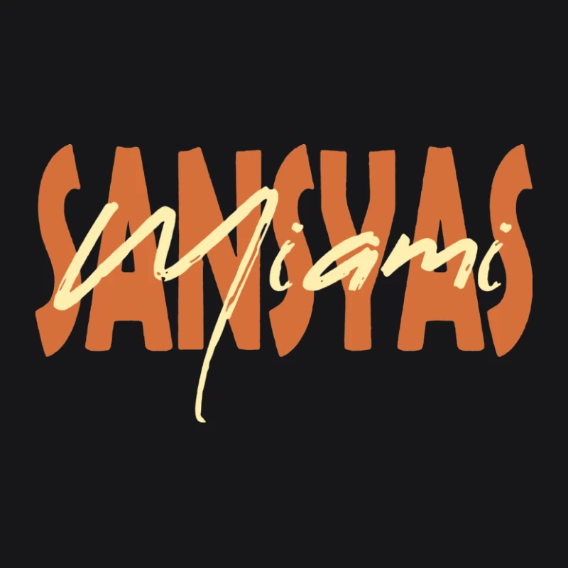 Sansyas Miami Logo Herren Pullover Hoodie