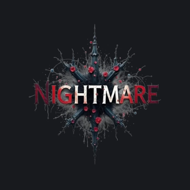 Nightmare Horror Graphic Design Pin