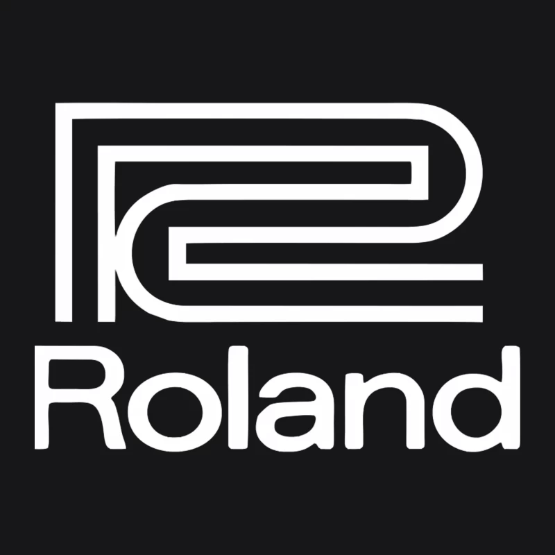 Roland Musical Equipment Brand Logo Outline Male Pullover Hoodie