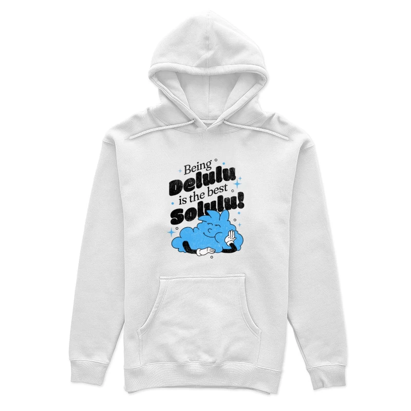Niedliche, wolkige Illustration mit motivierendem Spruch Damen Pullover Hoodie