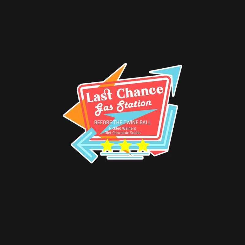 Last Chance Gas Station Desk Mat