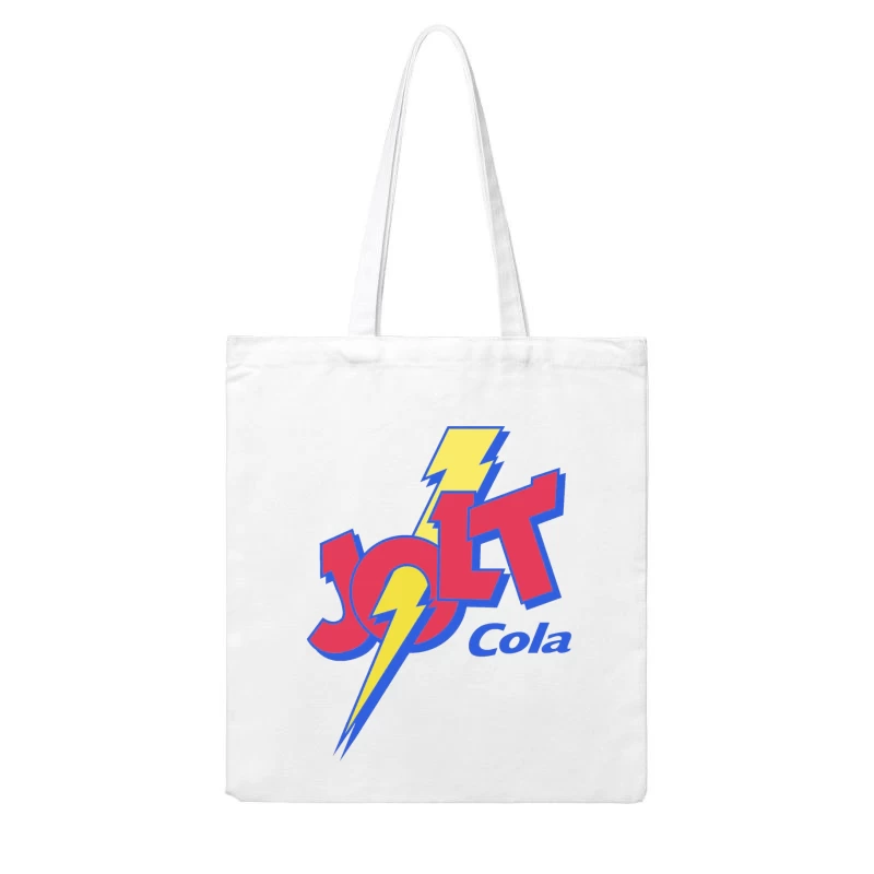 Retro Jolt Cola Energy Drink Logo with Lightning Bolt Design Cotton Tote Bag