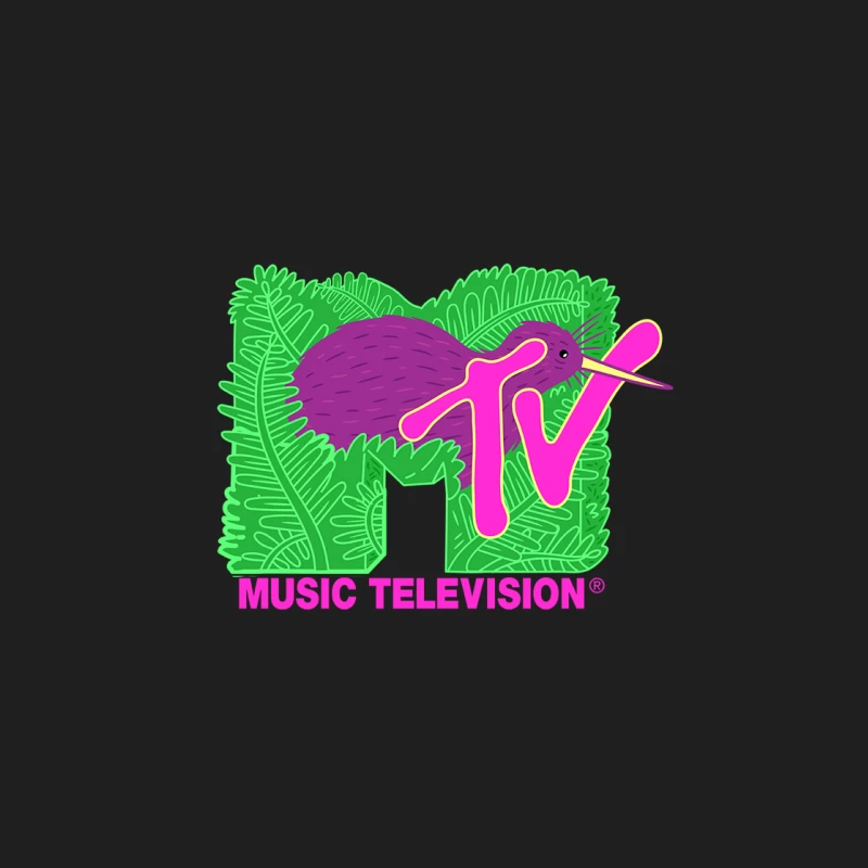 MTV-Logo mit Kiwi und Blättern Herren Tanktops