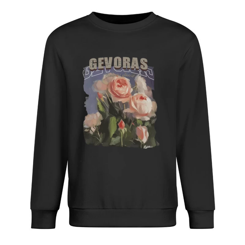 Rosenblüten Kunst auf Gevoras Herren Pullover Sweatshirt