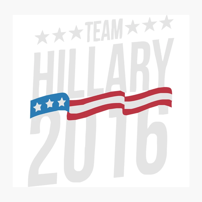 Team Hillary 2016 Throw Pillow