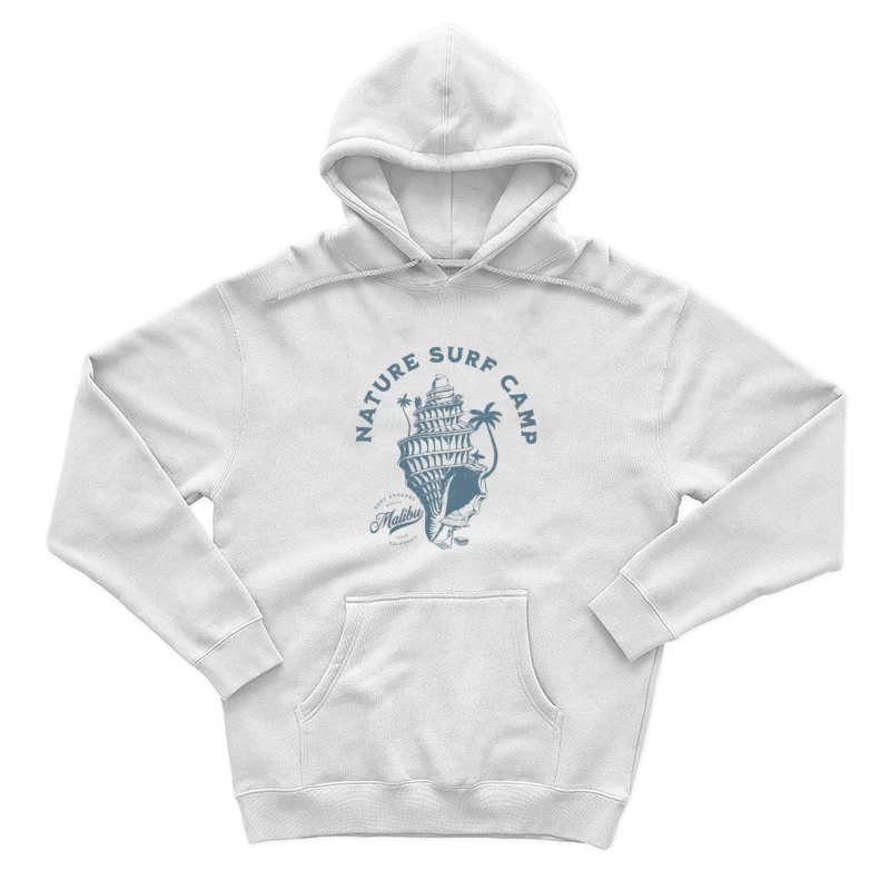 Natur Surf Camp Muschel Design Herren Pullover Hoodie
