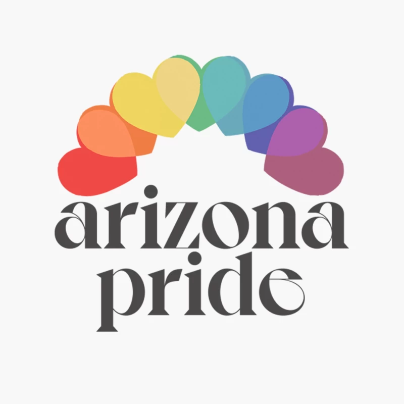 Arizona Pride  Retro Style Rainbow Design Cotton Tote Bag