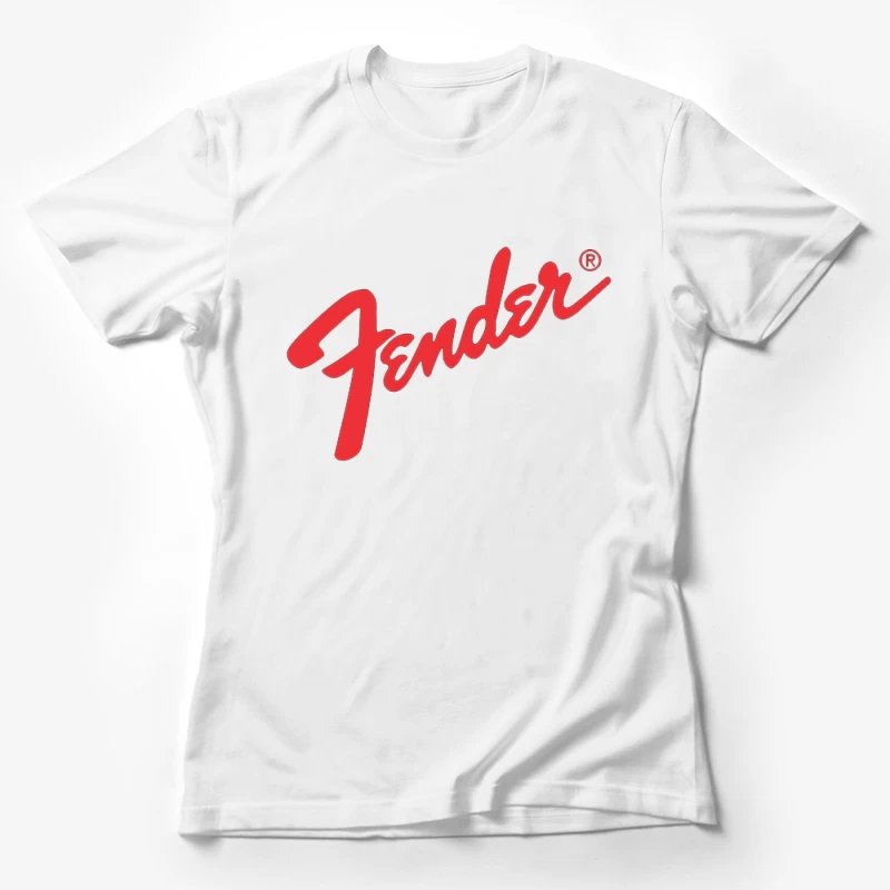 Fender Musical Instruments Corporation Red Logo Female T-Shirt