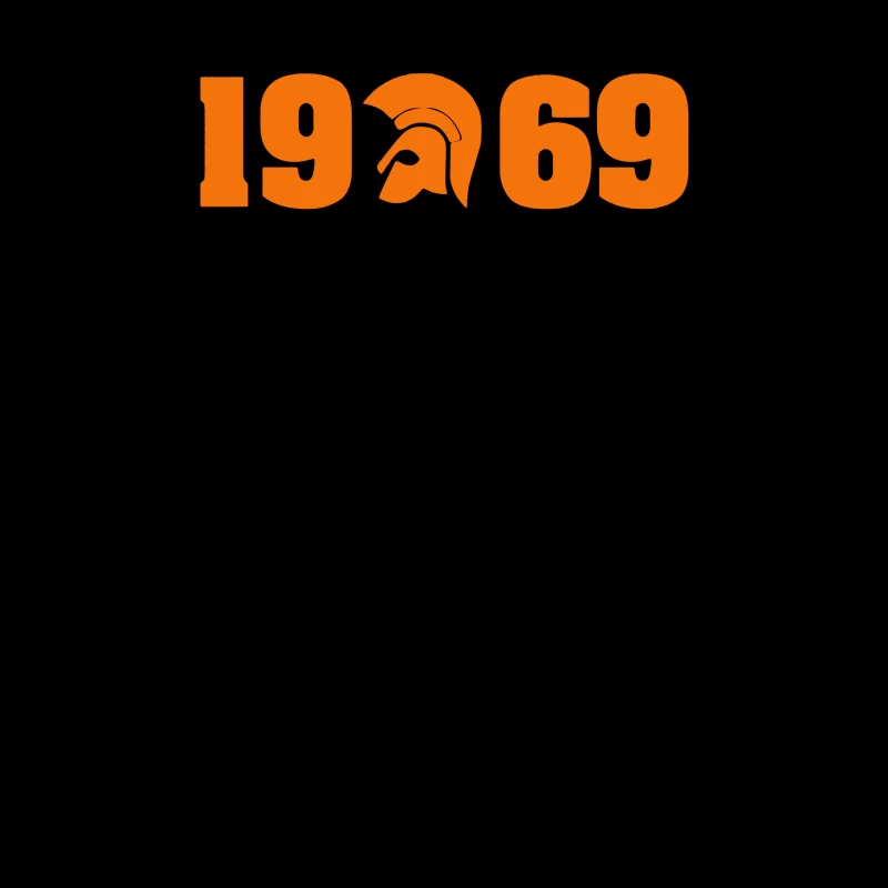 1969 Sports Logo Design Throw Pillow