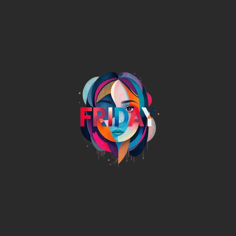 Colorful Friday Artwork Baseball Cap