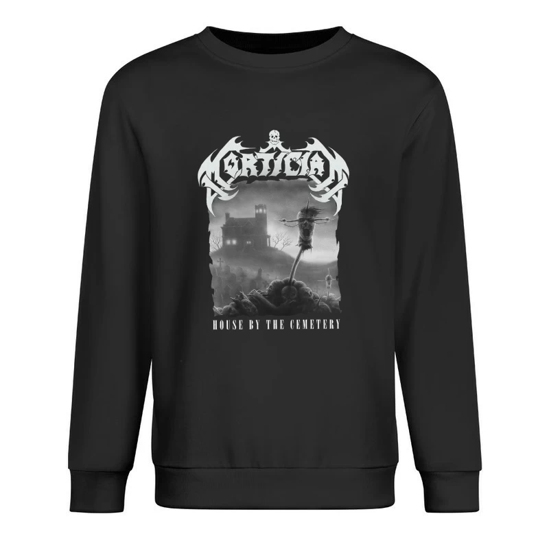 Mortician House By The Cemetery Male Pullover Sweatshirt