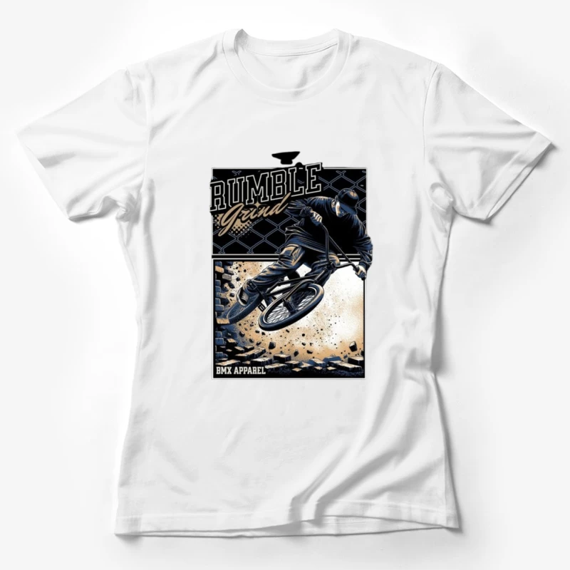 Rumble Yard BMX Action Sports Apparel Illustration Female T-Shirt